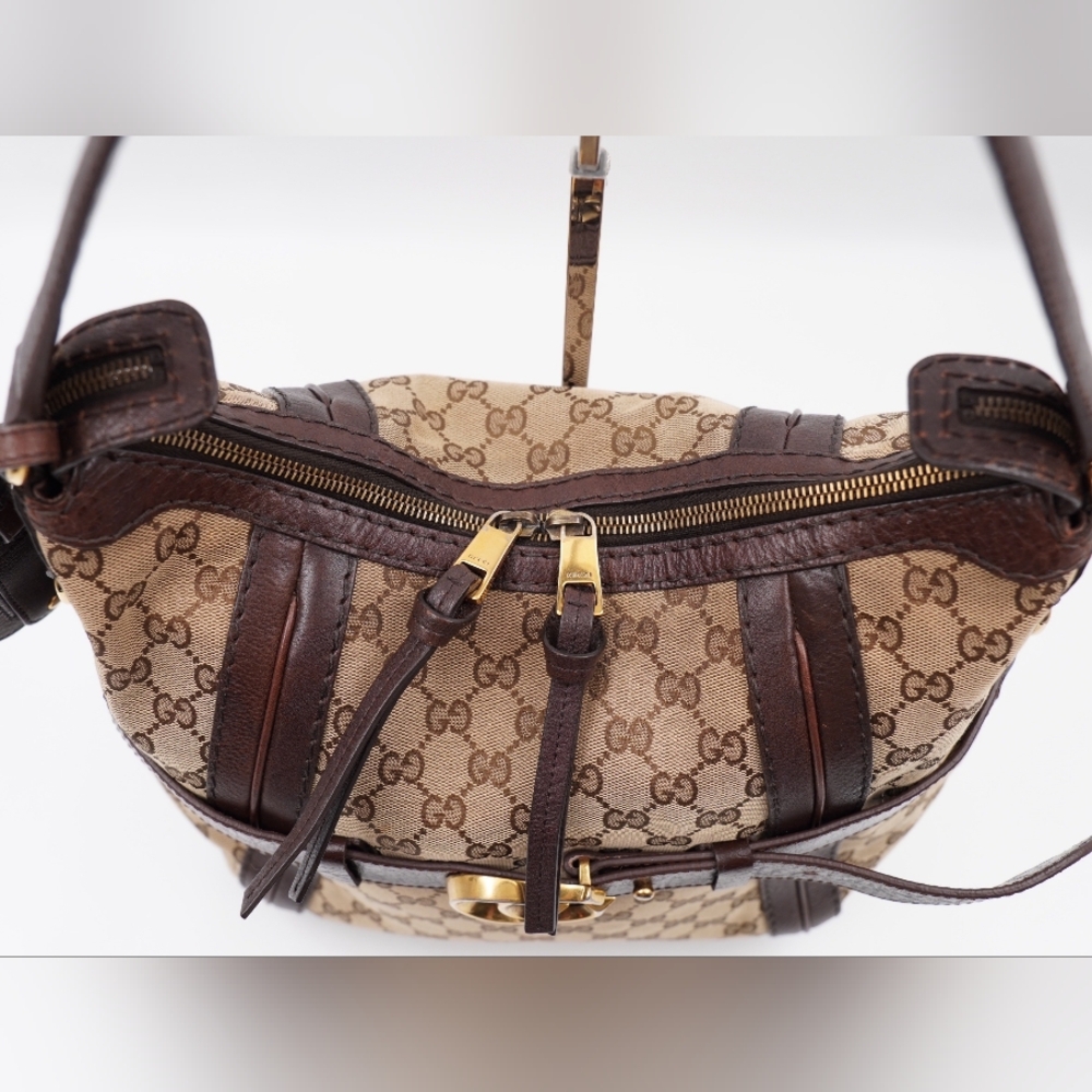 BN35❤️ Gucci GG Double G Running Hobo - Picture 6 of 16